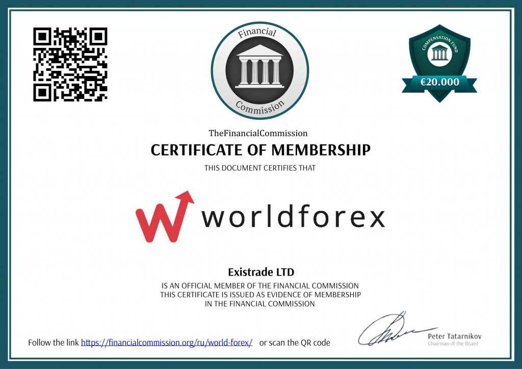 World Forex - Existrade - Лицензия Financial Commission